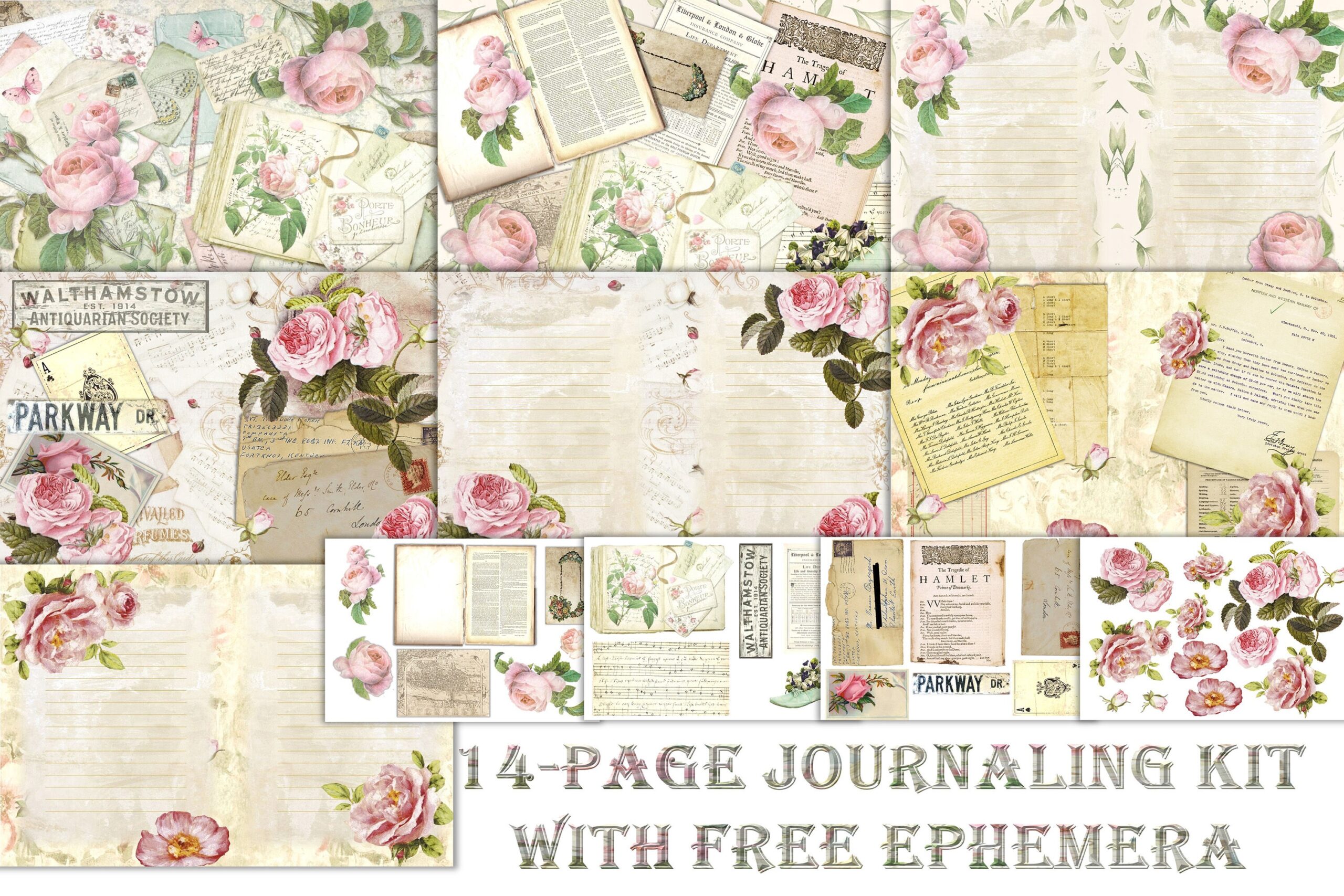 free junk journal printables
