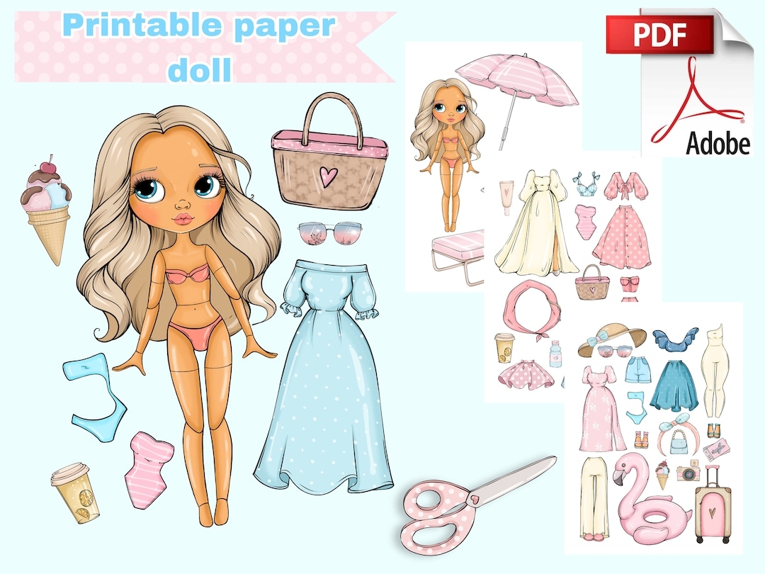 free printable paper dolls and clothes