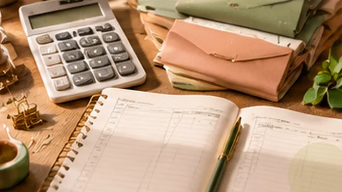 Warm organized lifestyle scene for home purchase & mortgage planning printables