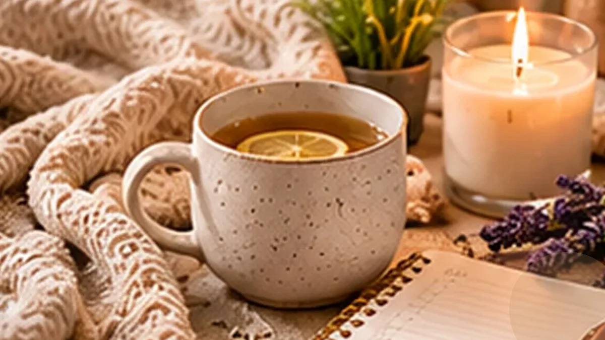 Warm organized lifestyle scene for meal prep & nutrition planning printables