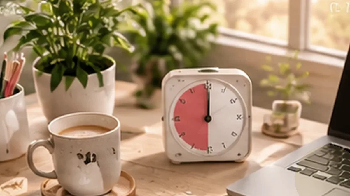 Warm organized lifestyle scene for morning & evening routines printables