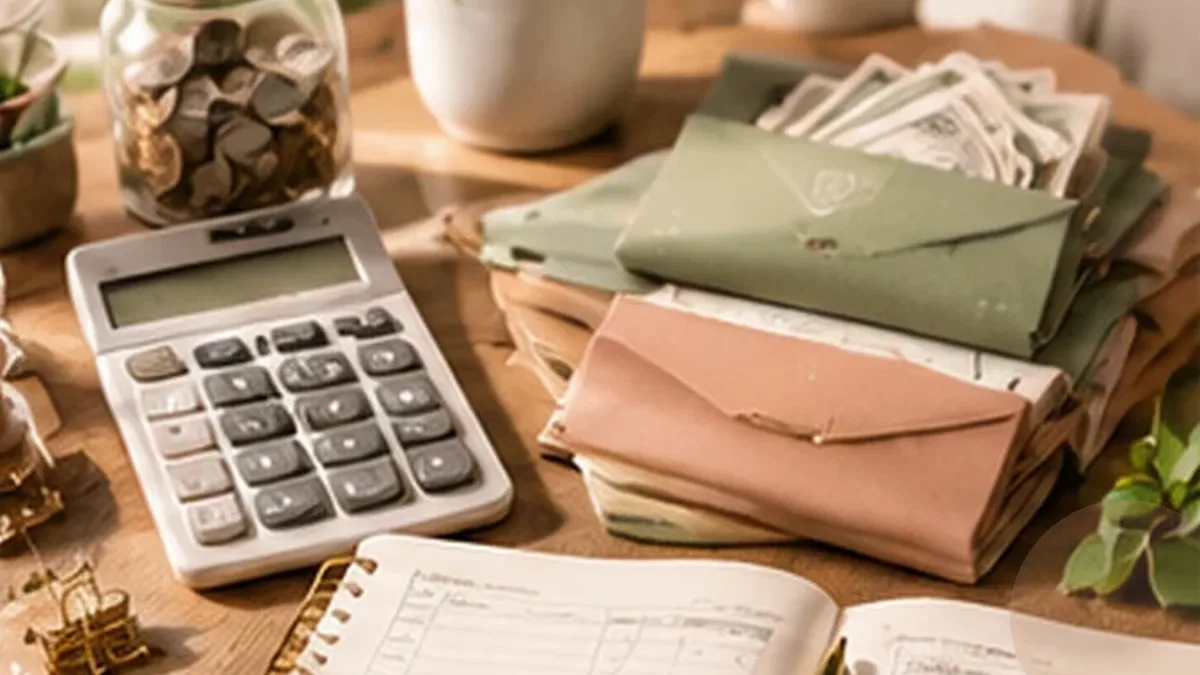 Warm organized lifestyle scene for subscription & bill tracking printables