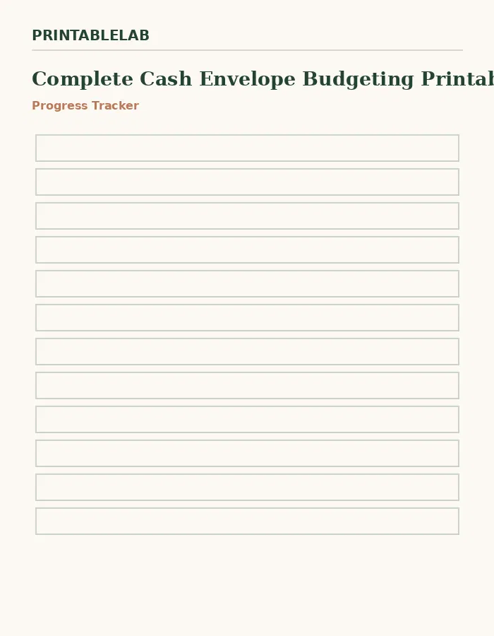 Complete Cash Envelope Budgeting Printable Bundle preview 3