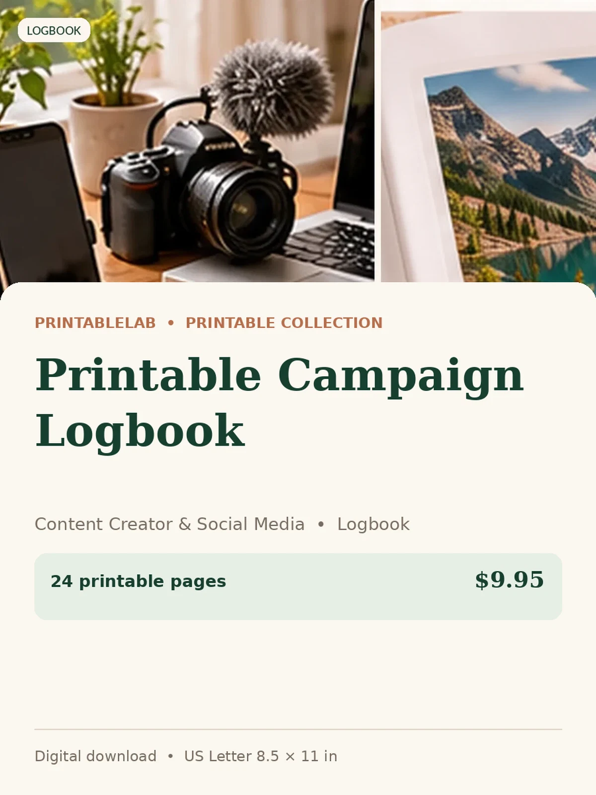 Printable Campaign Logbook preview 1