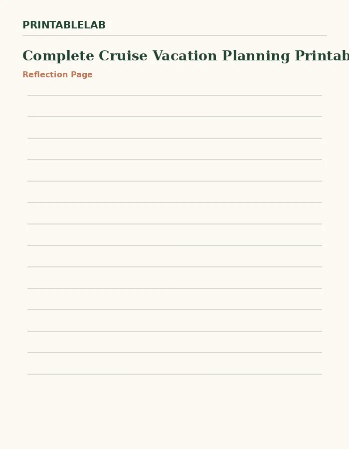 Complete Cruise Vacation Planning Printable Bundle preview 2