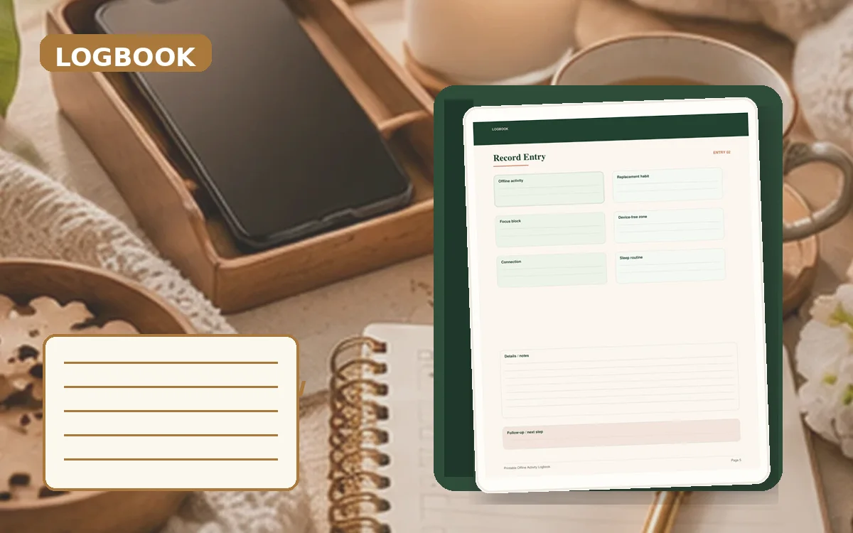 Printable Offline Activity Logbook cover
