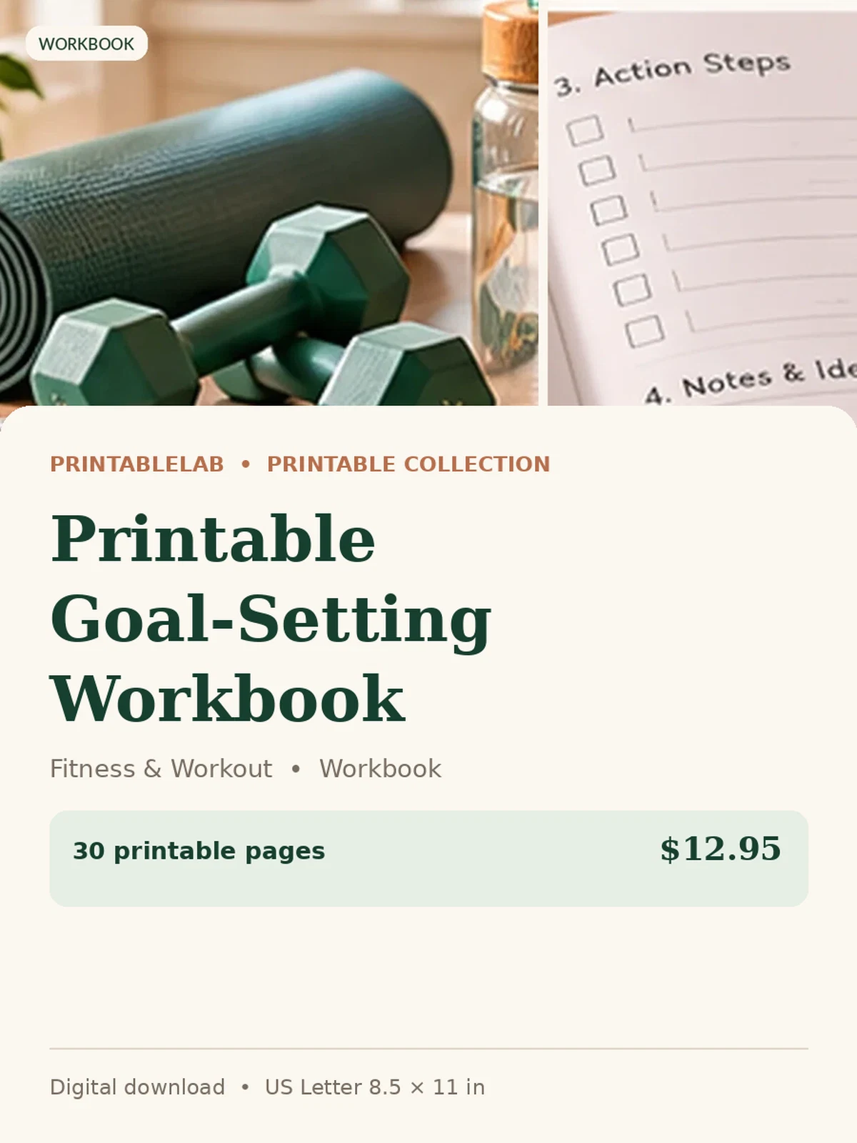 Printable Goal-Setting Workbook preview 1