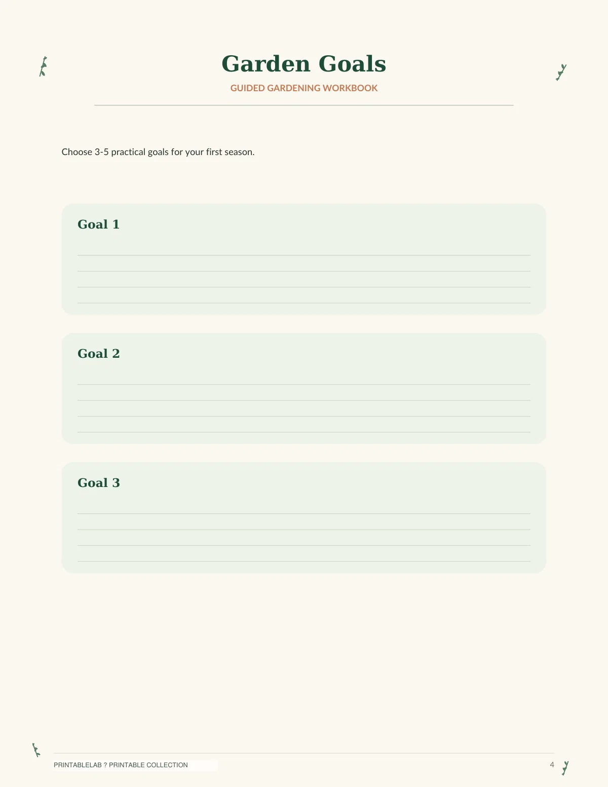 Beginner Gardening Workbook & Garden Planning Guide preview 3