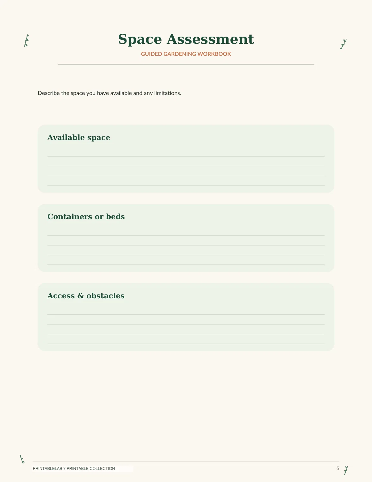 Beginner Gardening Workbook & Garden Planning Guide preview 4