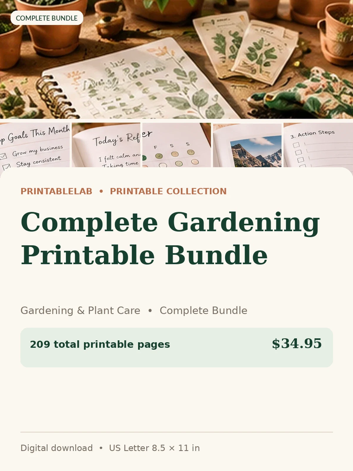 Complete Gardening Printable Bundle preview 1