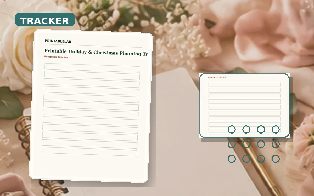 Printable Holiday & Christmas Planning Tracker cover