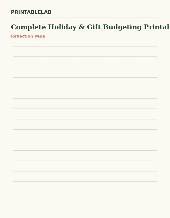 Complete Holiday & Gift Budgeting Printable Bundle preview 2