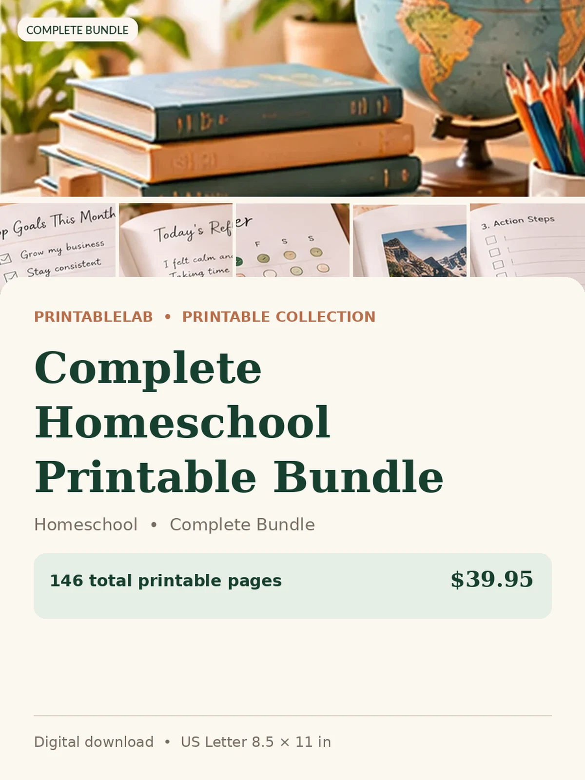 Complete Homeschool Printable Bundle preview 1