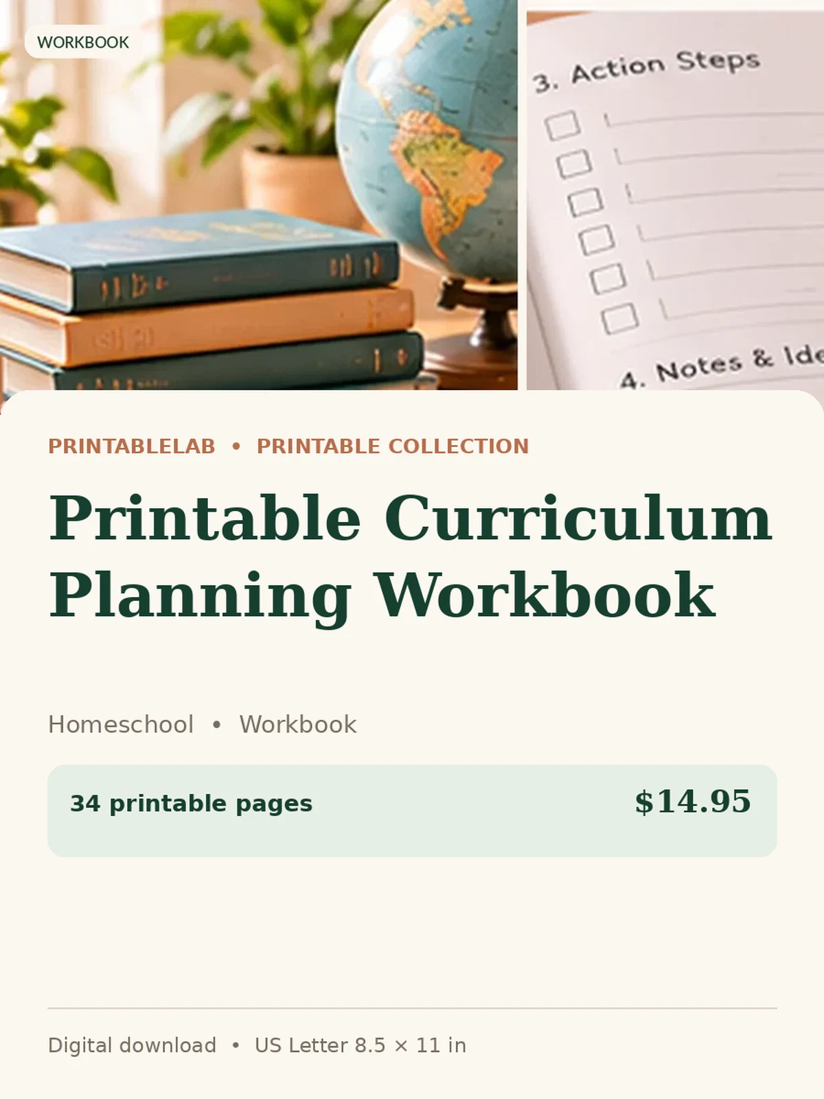 Printable Curriculum Planning Workbook preview 1