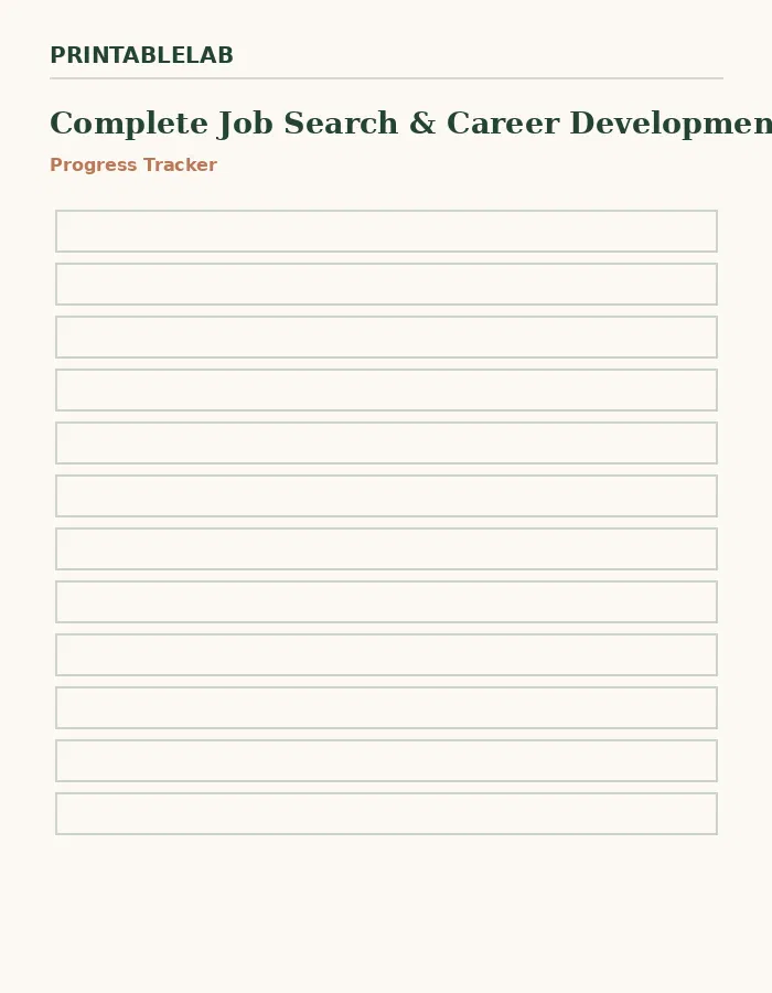 Complete Job Search & Career Development Printable Bundle preview 3
