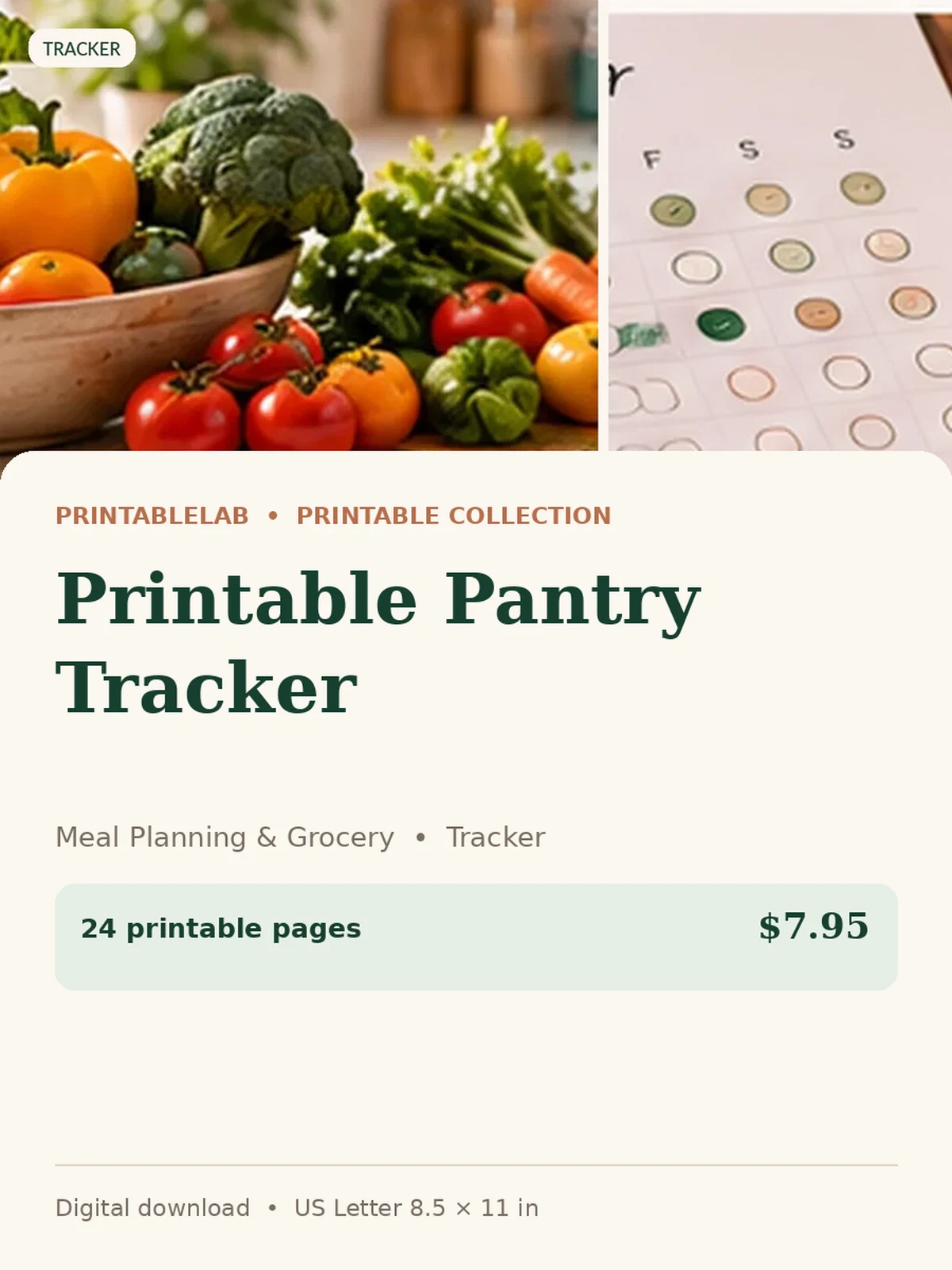 Printable Pantry Tracker preview 1
