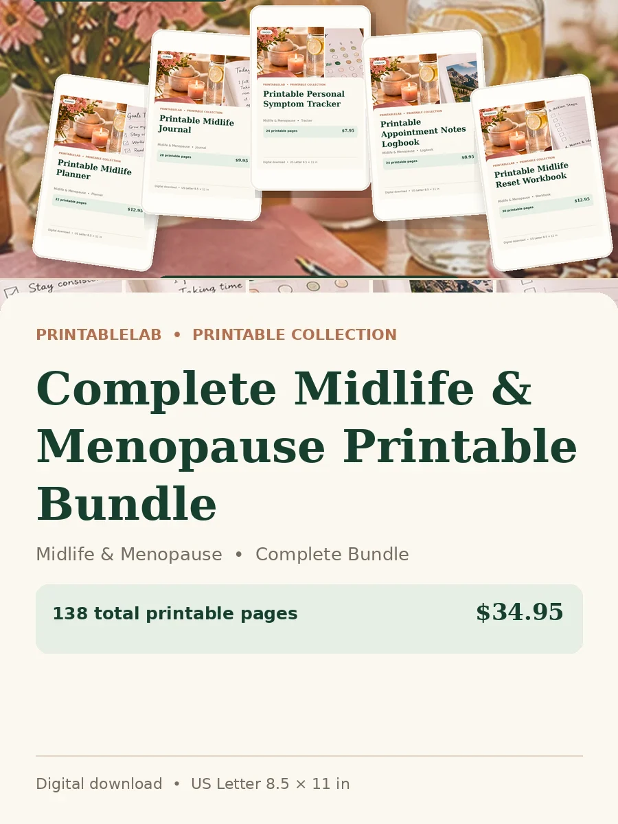 Complete Midlife & Menopause Printable Bundle cover