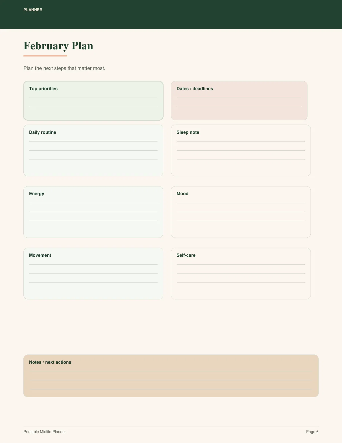 Complete Midlife & Menopause Printable Bundle preview 5