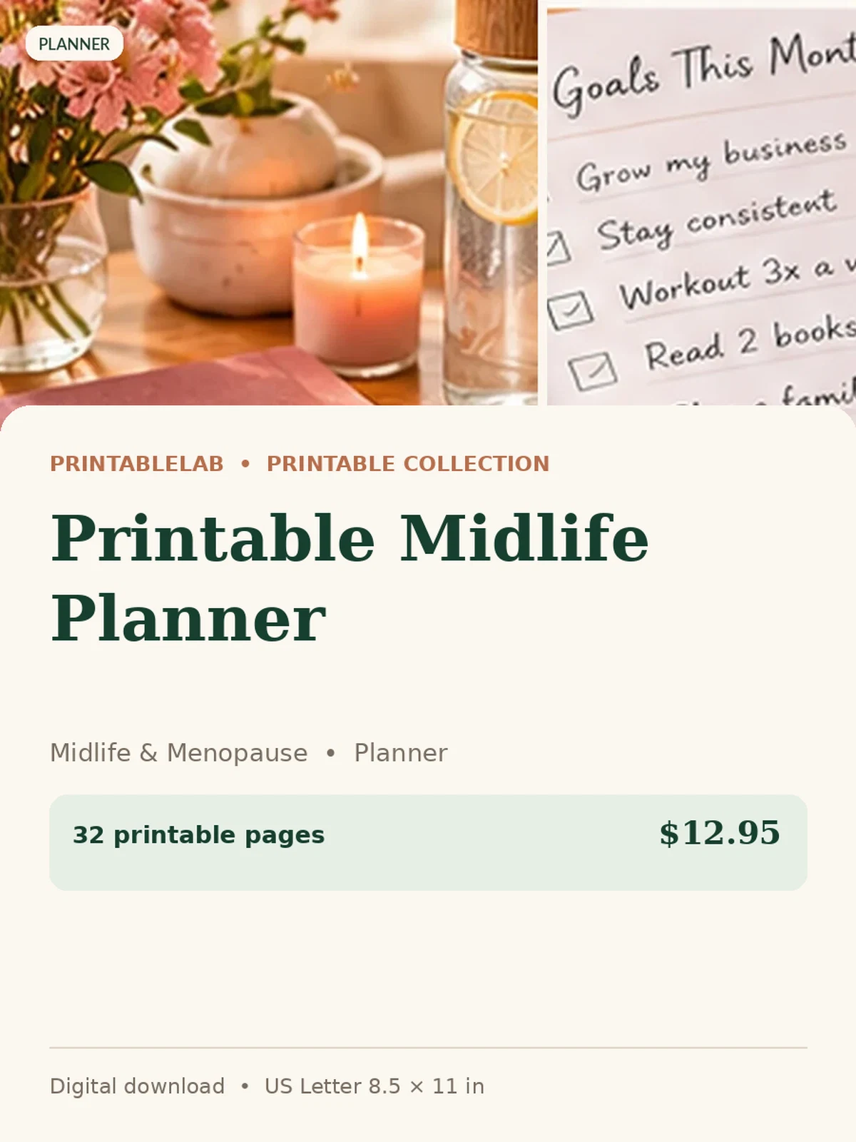 Printable Midlife Planner preview 1