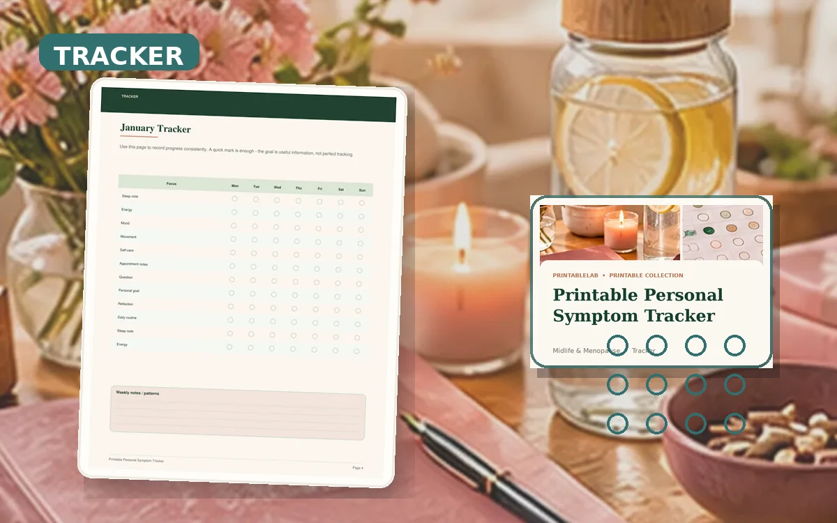 Printable Personal Symptom Tracker cover