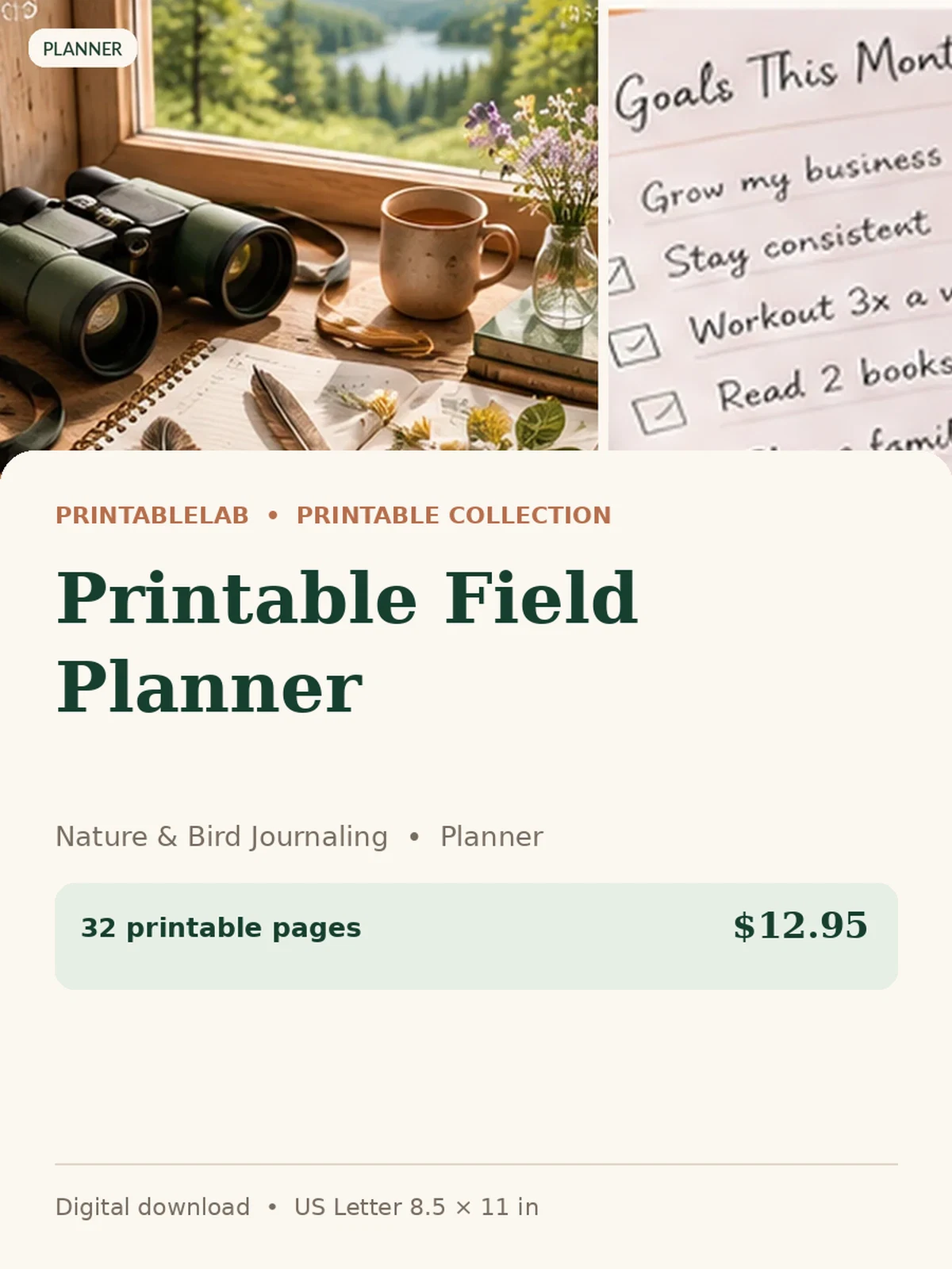 Printable Field Planner preview 1