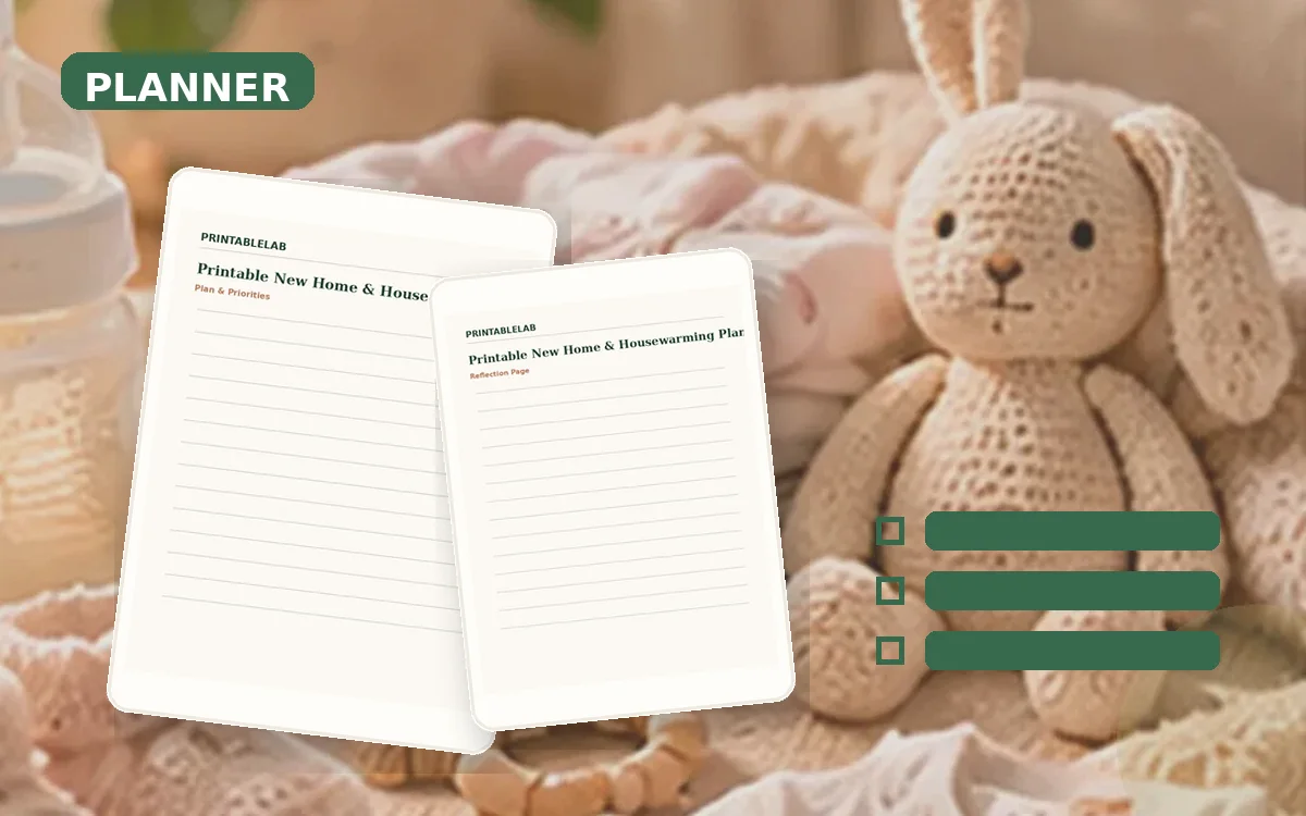 Printable New Home & Housewarming Planner cover