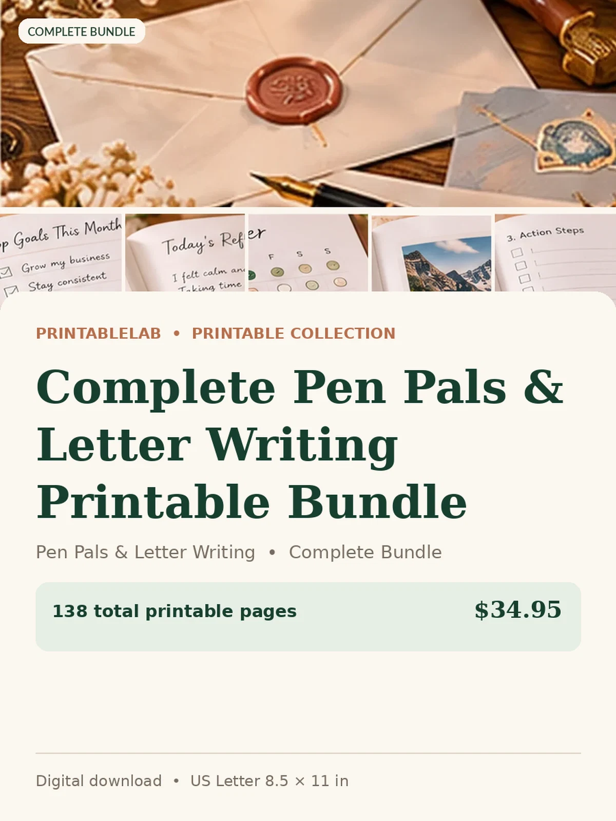 Complete Pen Pals & Letter Writing Printable Bundle preview 1