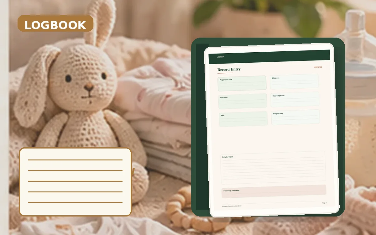 Printable Appointment Logbook cover