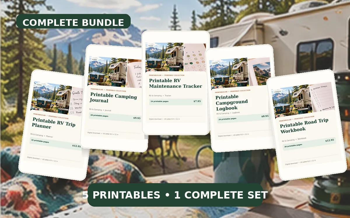 Complete RV & Camping Printable Bundle cover