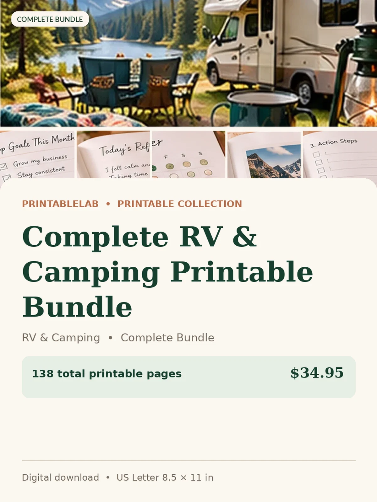 Complete RV & Camping Printable Bundle preview 1