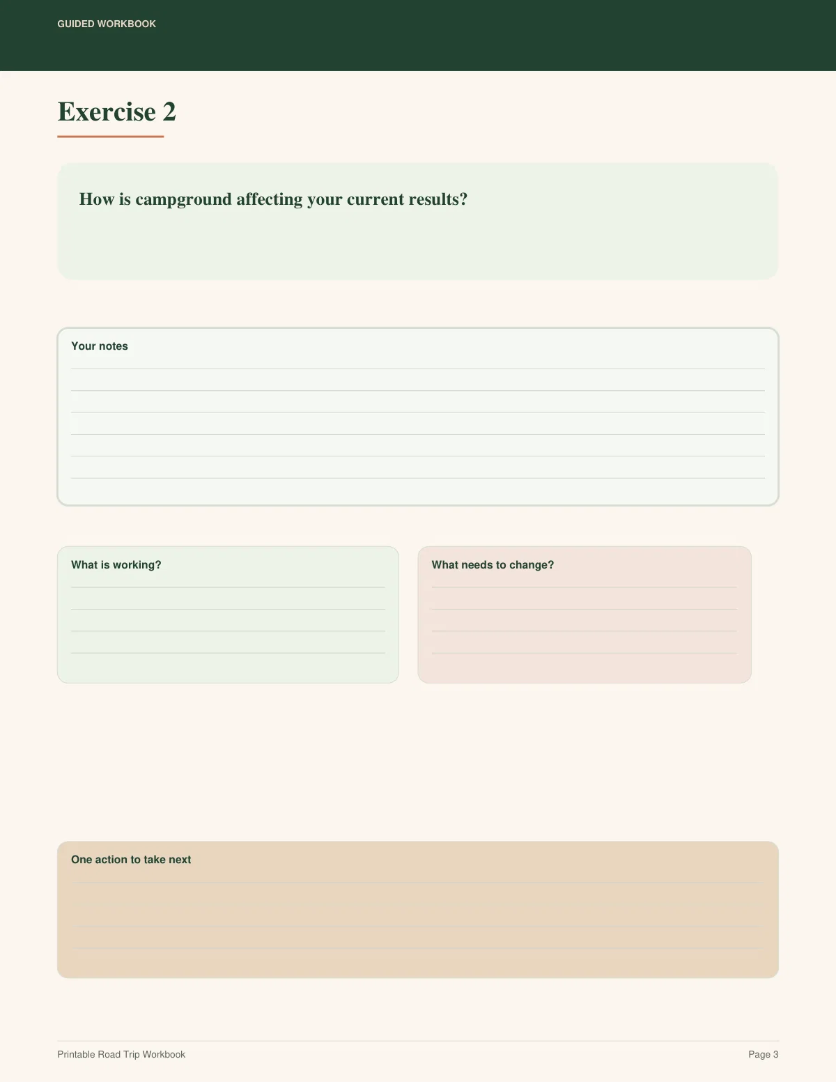 Printable Road Trip Workbook preview 2