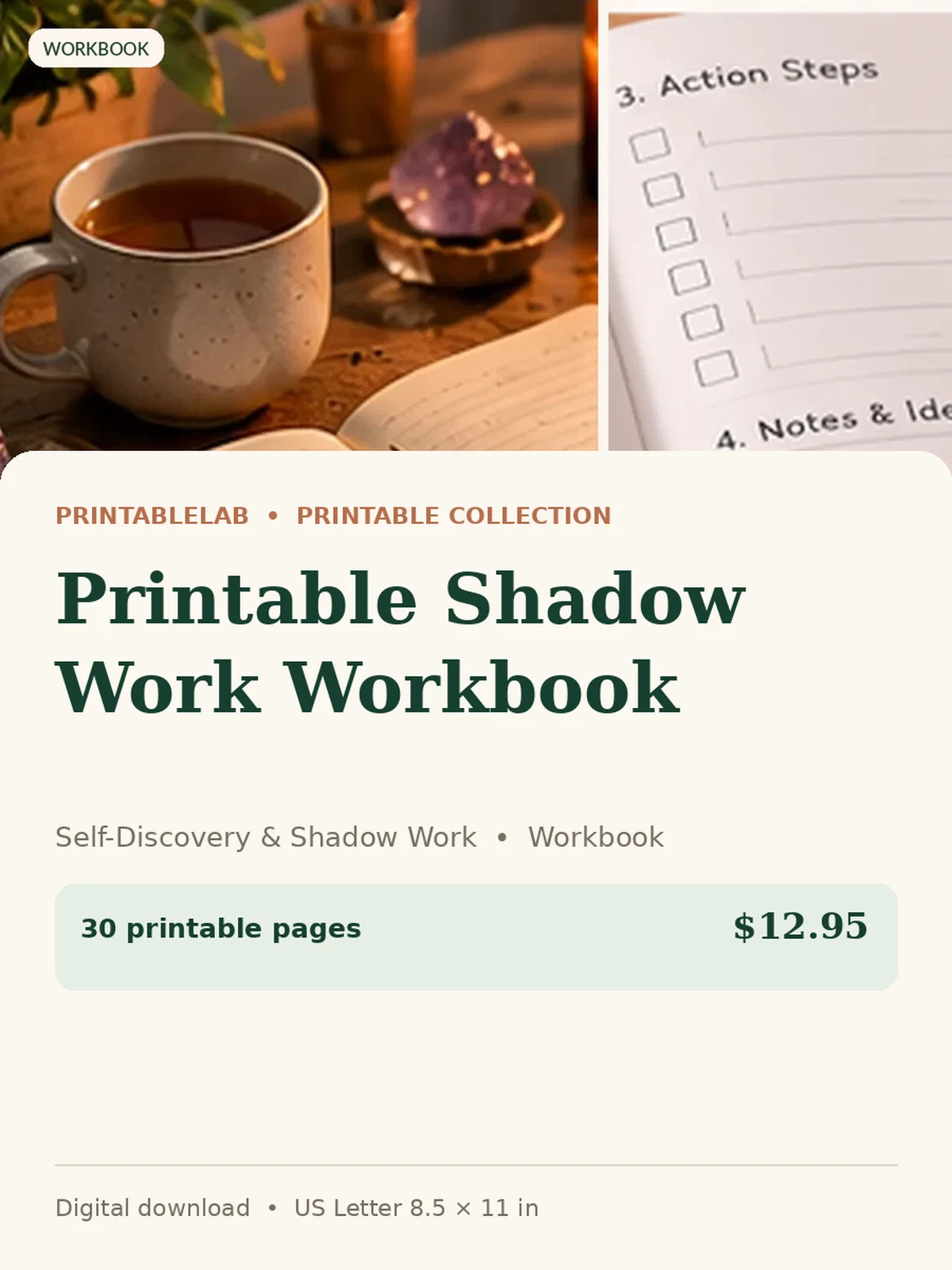 Printable Shadow Work Workbook preview 1