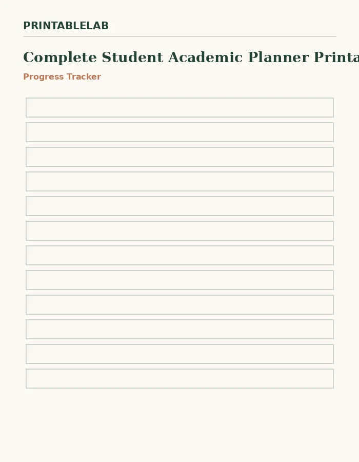 Complete Student Academic Planner Printable Bundle preview 3