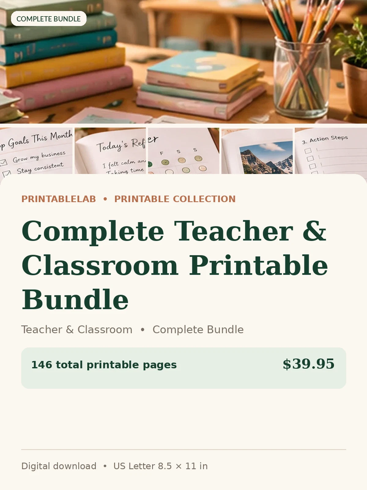 Complete Teacher & Classroom Printable Bundle preview 1