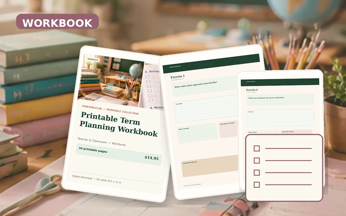 Printable Term Planning Workbook cover