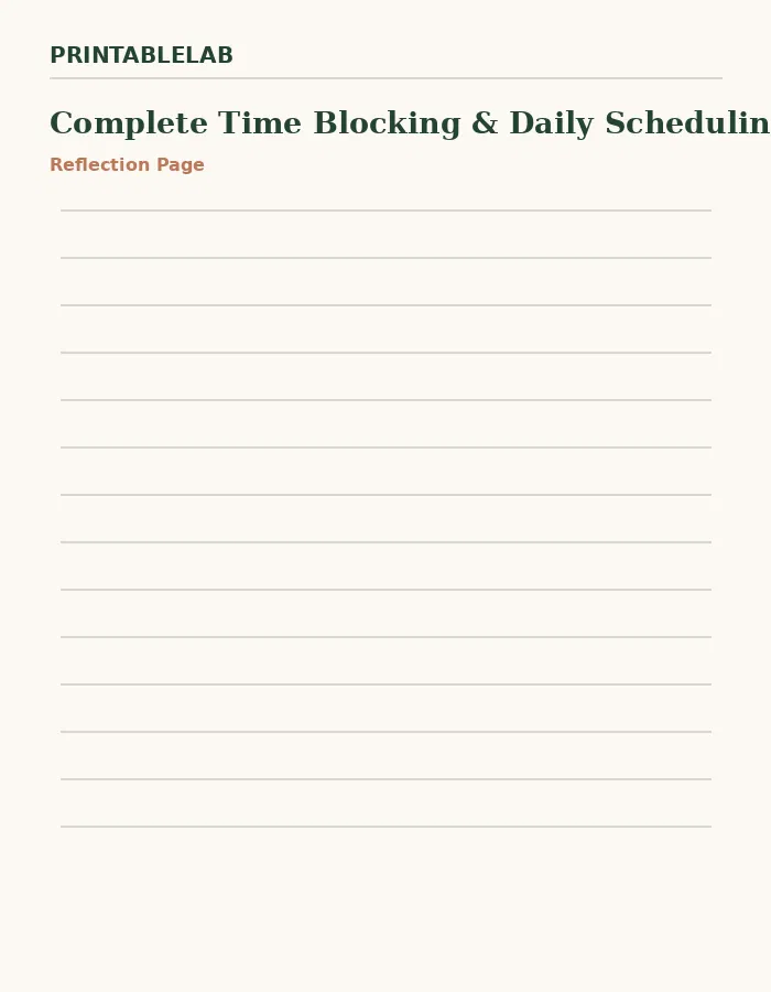 Complete Time Blocking & Daily Scheduling Printable Bundle preview 2