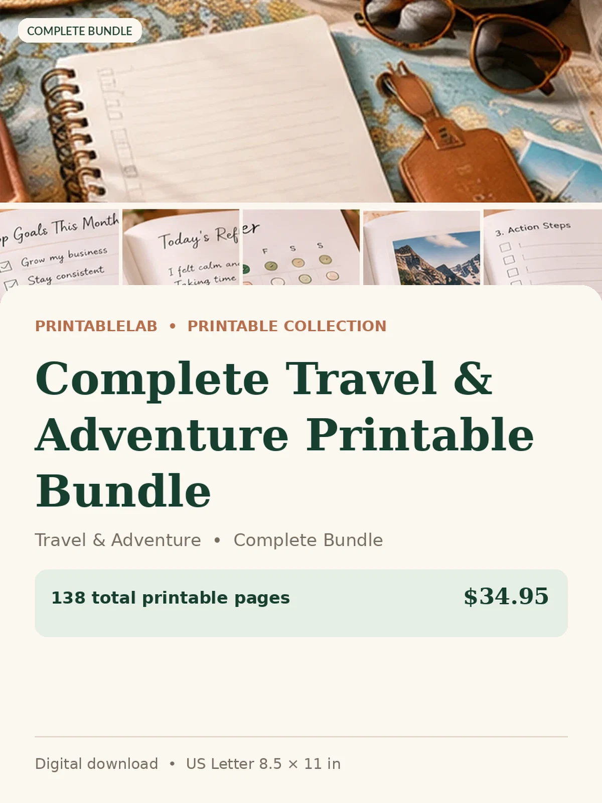 Complete Travel & Adventure Printable Bundle preview 1
