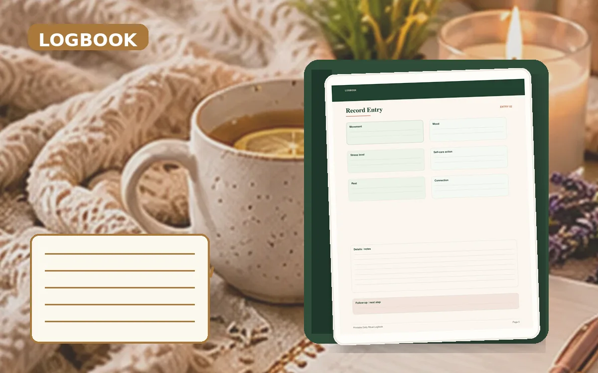 Printable Daily Ritual Logbook cover