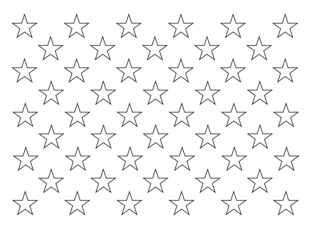 10 Best American Flag Stars Stencil Printable 8X11 Printablee