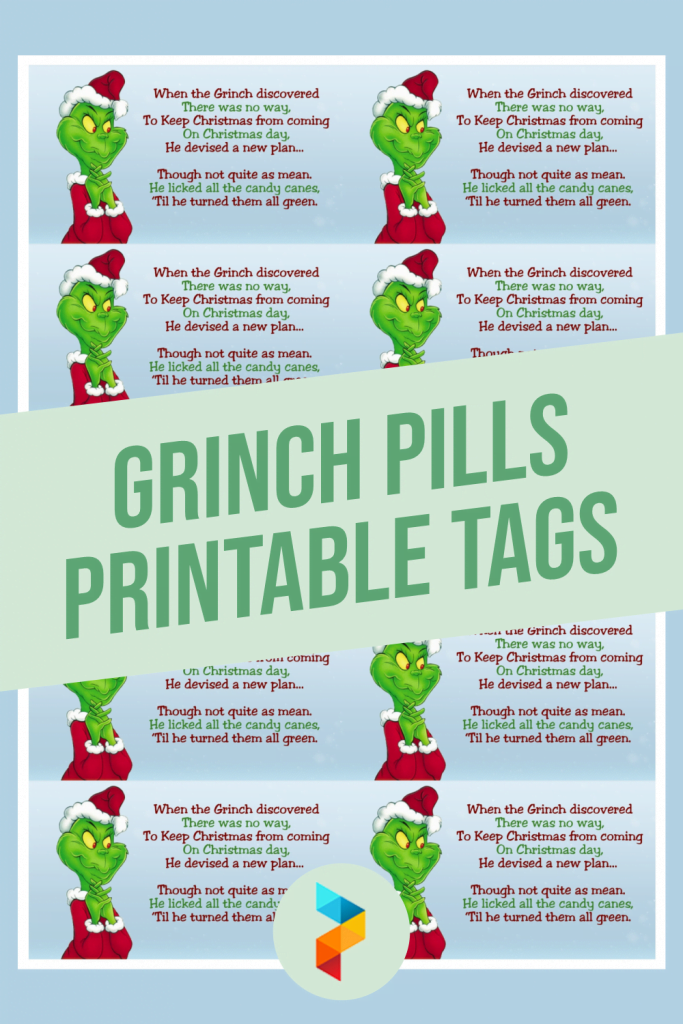 10 Best Grinch Pills Printable Tags Printablee