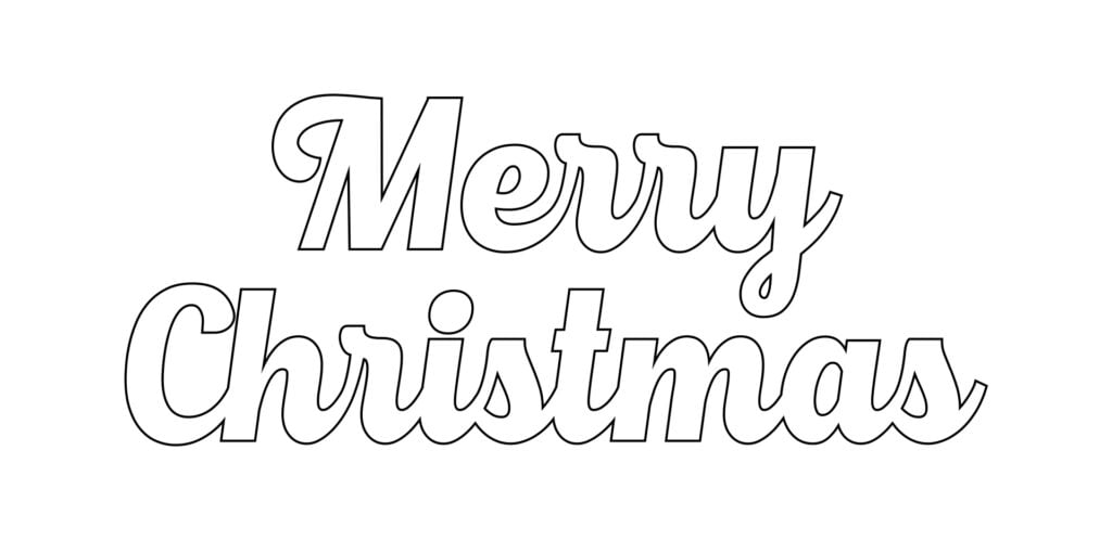 10 Best Merry Christmas Free Printable Stencil Printablee