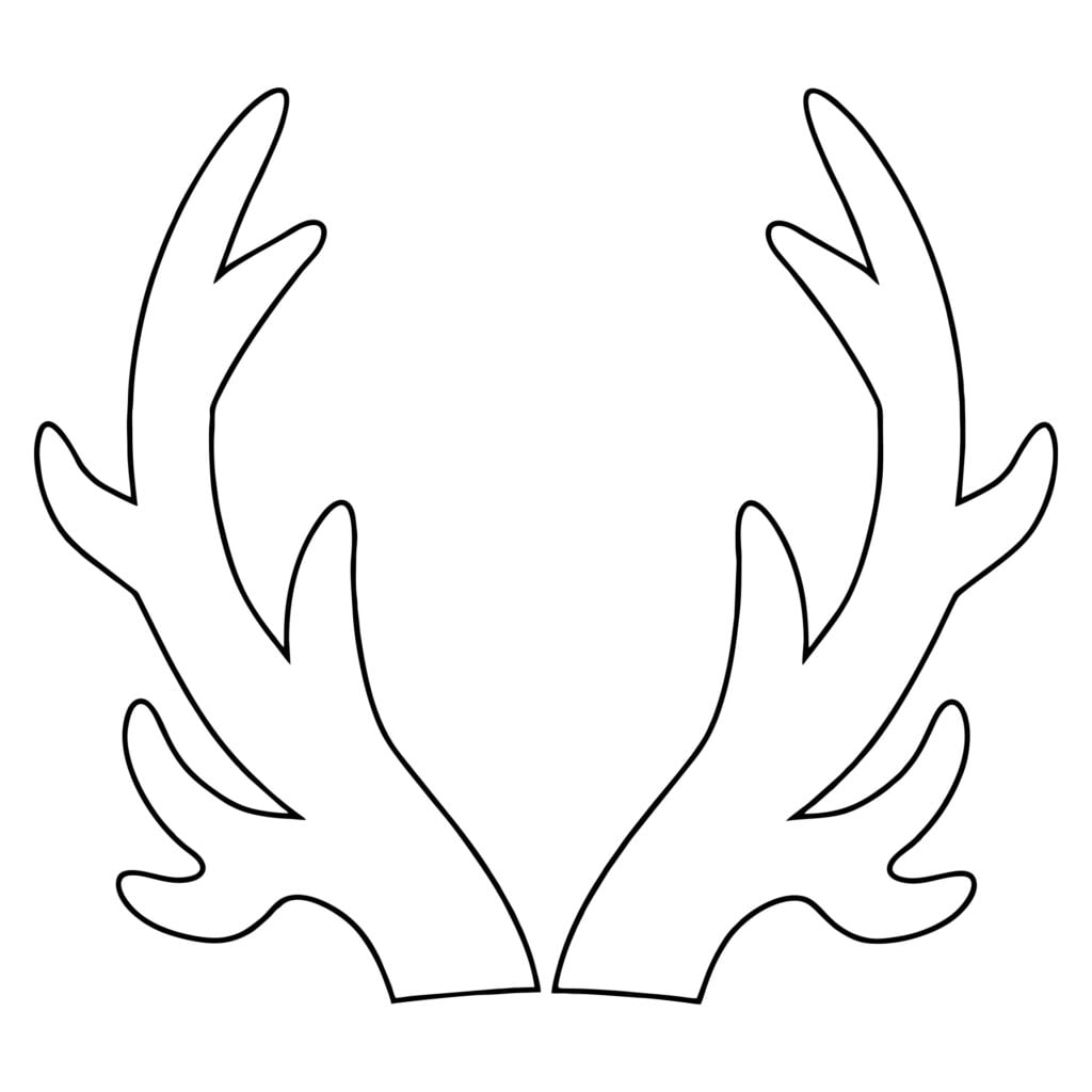 Reindeer Antlers Template Free Printable Printable Lab