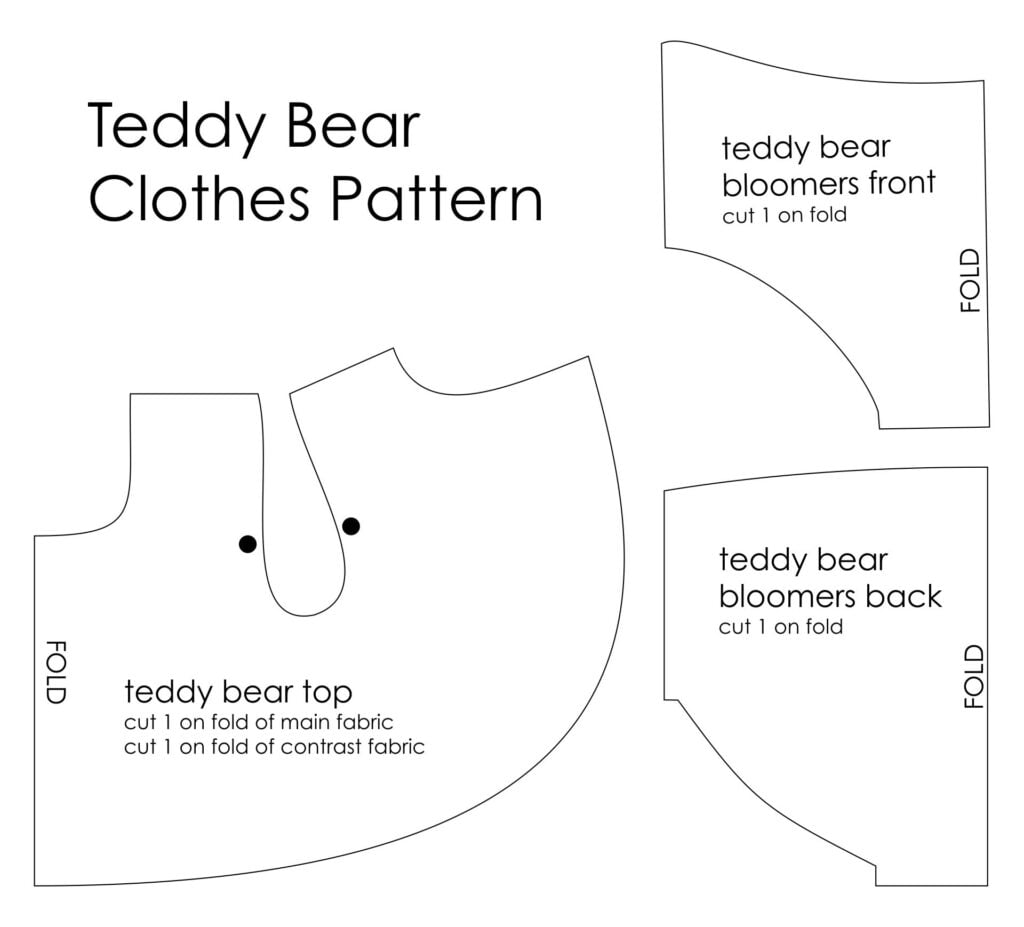 Free Printable Teddy Bear Clothes Patterns Printable Lab 