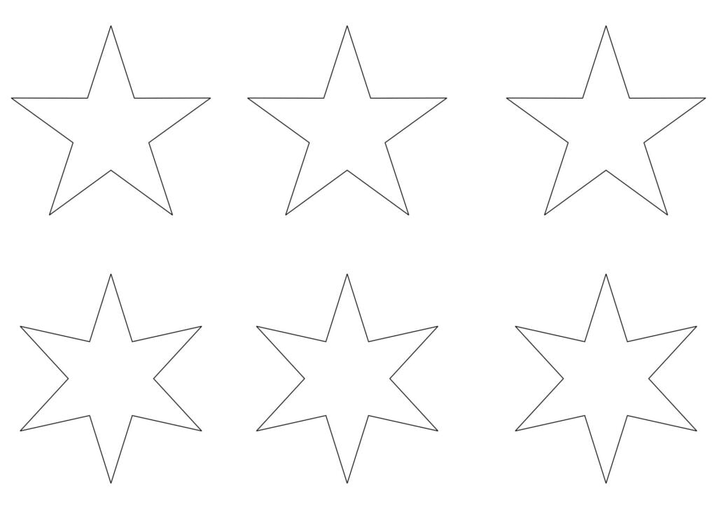 5 Inch Star Stencil Printable