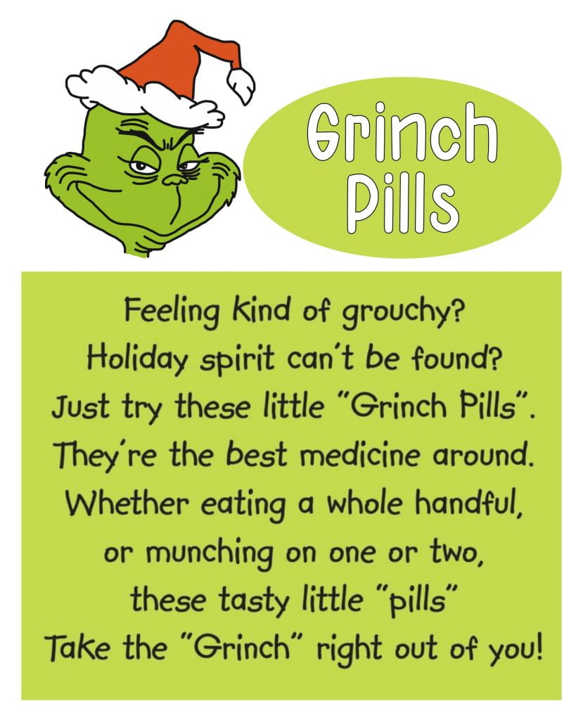 5 Best Grinch Pills Printable Pattern Printablee