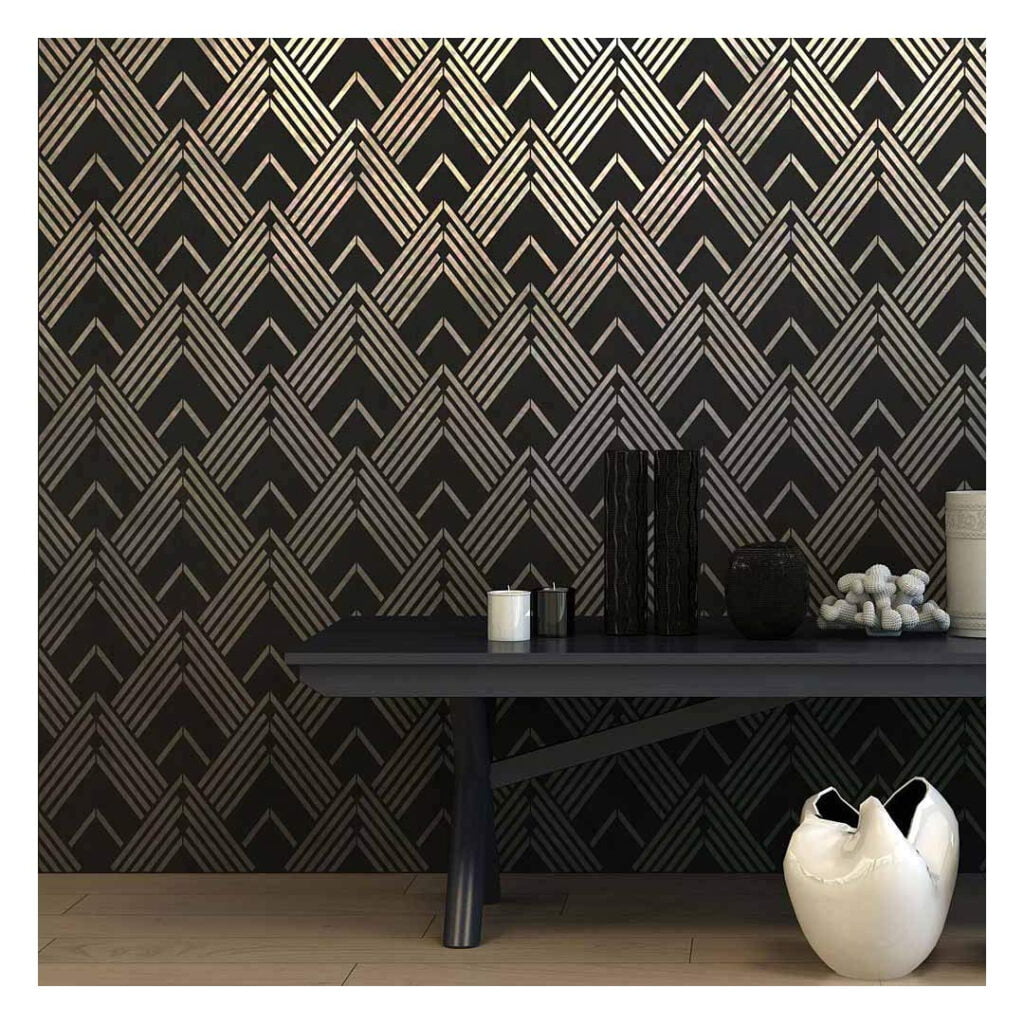 Amazon Lexington Allover Wall Stencil Large Stencils For Painting Walls Try Stencils Instead Of Wallpaper Modern Stencils For Wall Painting Stencil Designs For DIY Home D cor Best