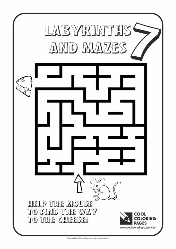 Cool Coloring Pages Labyrinth Maze No 7 Cool Coloring Pages Free 