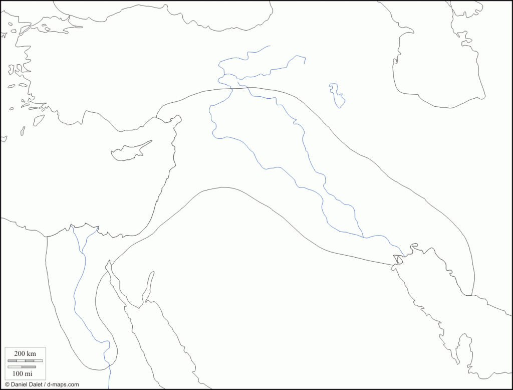 Fertile Crescent Free Map Free Blank Map Free Outline Map Free Base Map Boundaries Hydrography Free Maps Ancient Mesopotamia Map Ancient Egypt For Kids