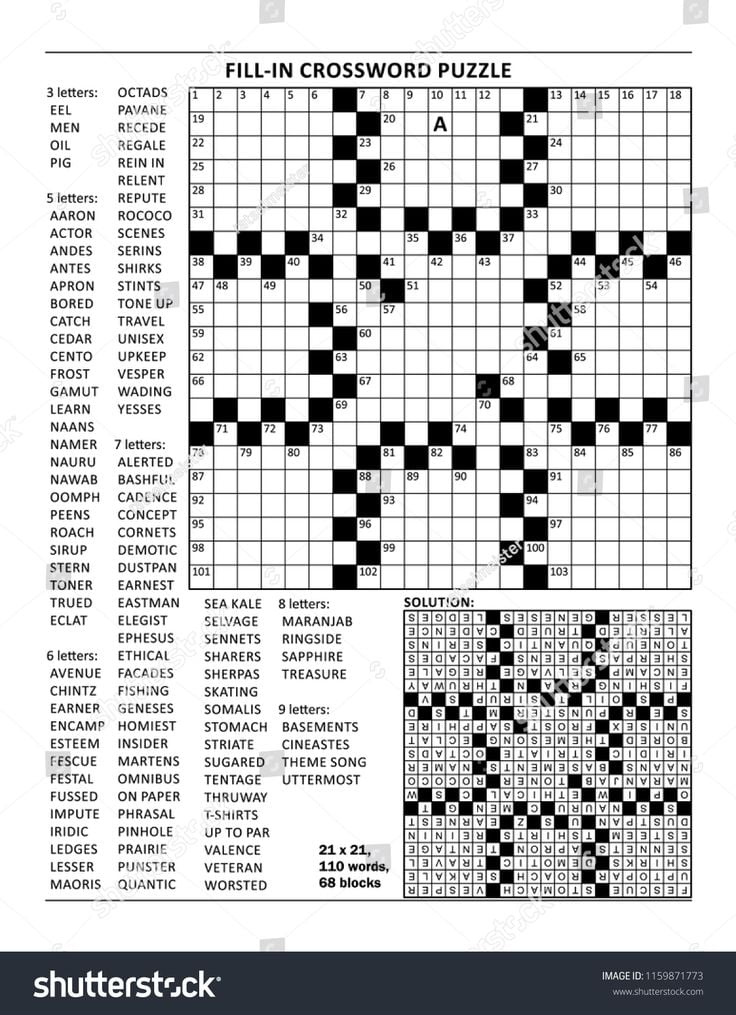 Free Printable Crossword Puzzle Online