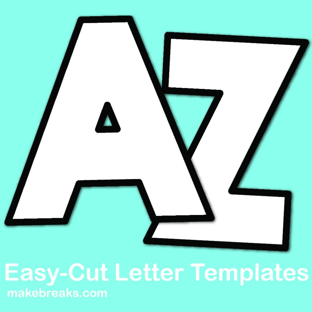 Free Printable Cut Out Letters